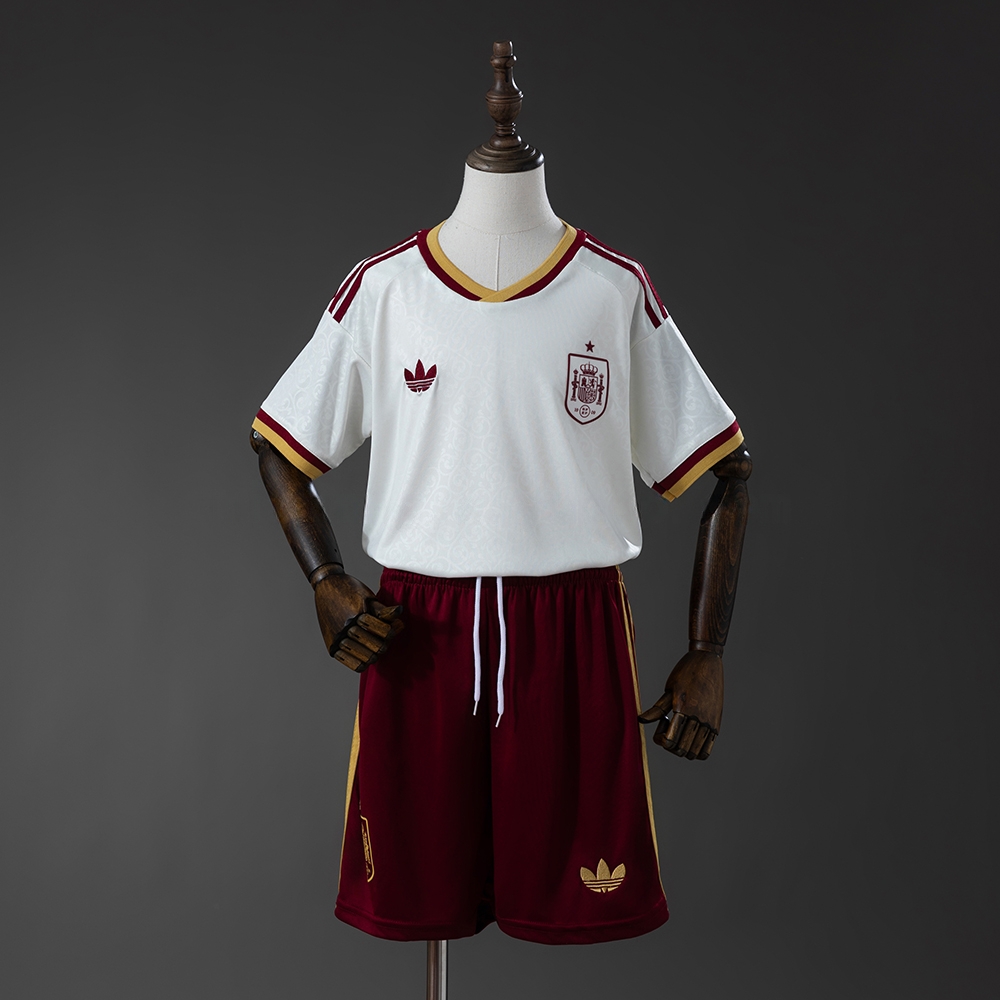 Spain 2026 Away Kids Kit Jersey – Replica Football Soccer Shirt – Size 16–28