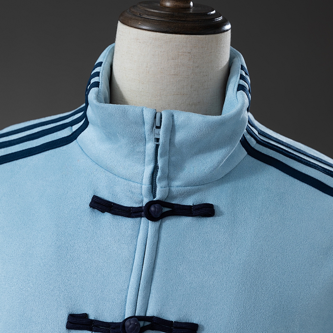 Chinese New Year Tang-Style Jacket Sky Blue – Replica Football Soccer Shirt – S–XL