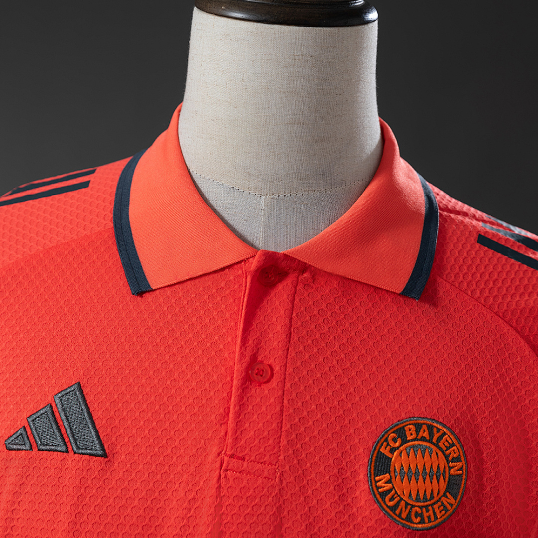 Bayern Munich 25_26 POLO - Red – Replica Football Soccer Shirt – S–XXL