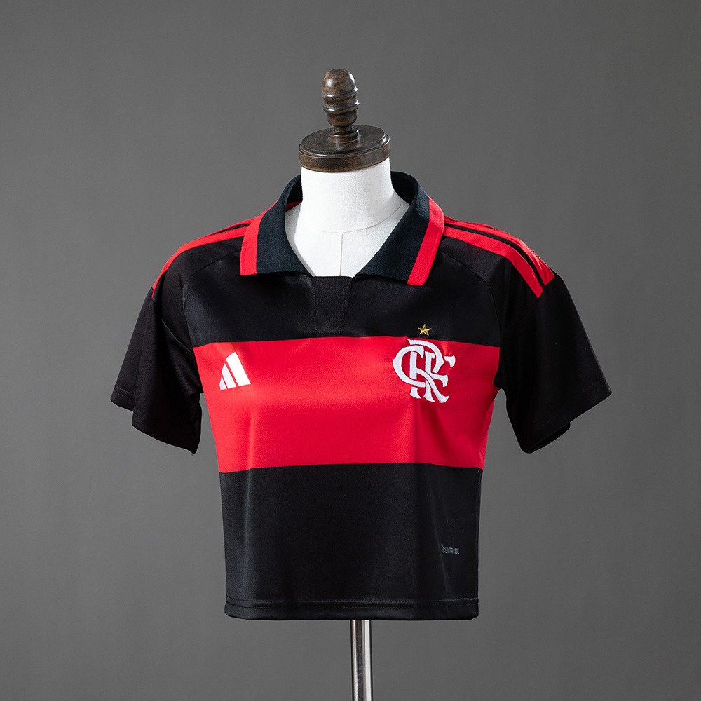 Flamengo 26_27 Home Women's Crop Top Style – Replica Football Soccer Shirt – S–XXL