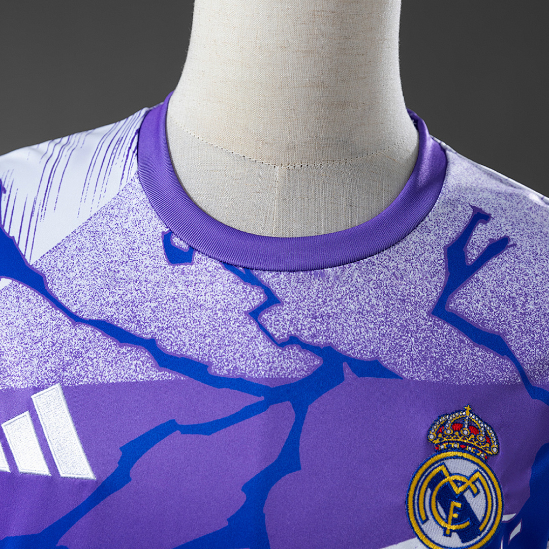 Real Madrid 25_26 Avengers - Pre-Match (Purple) Jersey – Replica Football Soccer Shirt – S–4XL