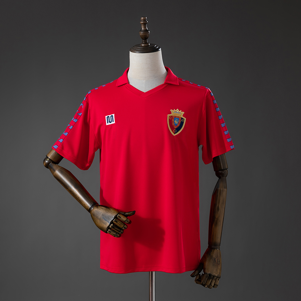 Osasuna 1983 Home Retro Jersey – Replica Football Soccer Shirt – S–XXL
