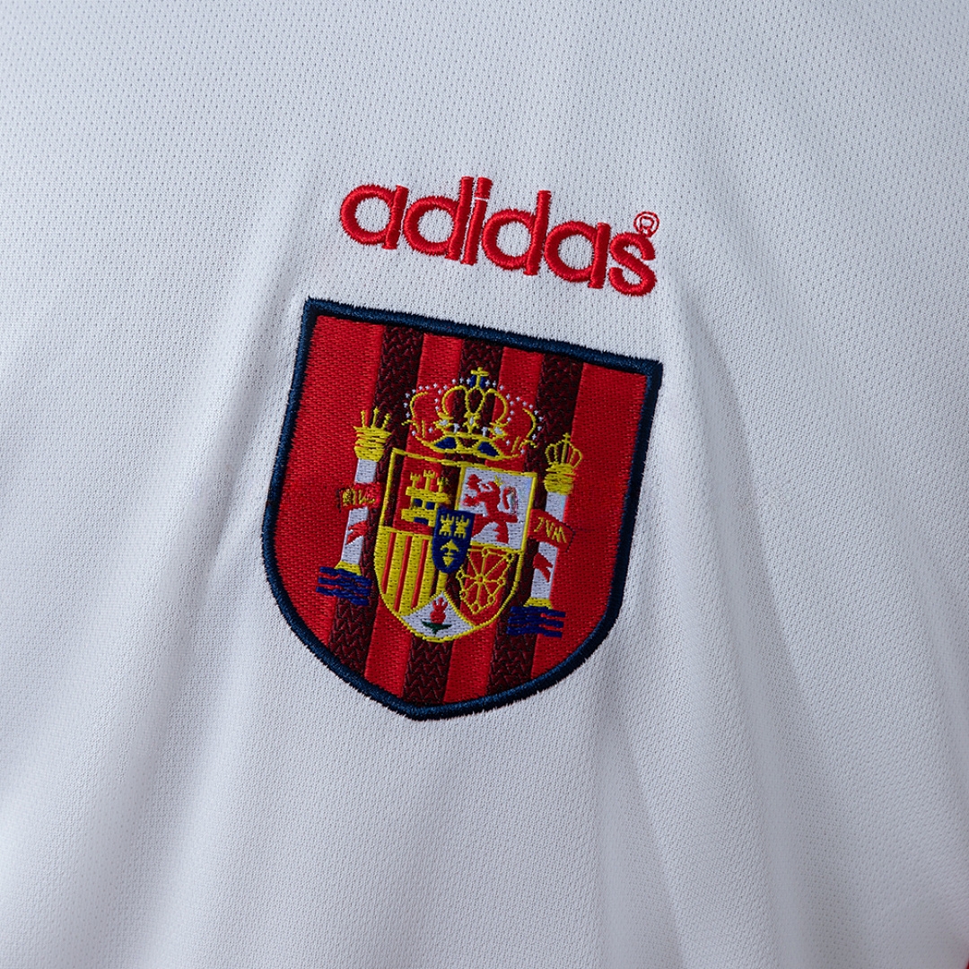 Spain 1996 Away Retro Long Sleeve Jersey – Replica Football Soccer Shirt – S–XXL