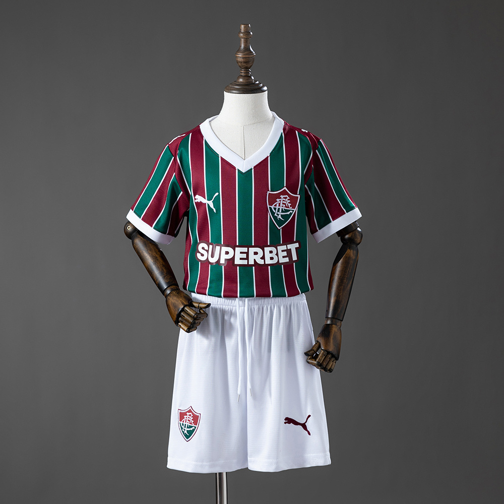 Fluminense 26_27 Home kids kit Jersey – Replica Football Soccer Shirt – SIZE 16–28