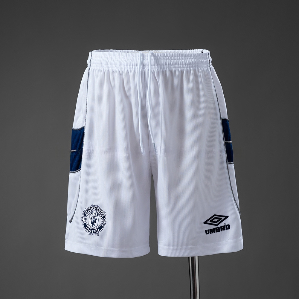 M-U 1998 Home Retro Shorts – Replica Football Soccer Shirt – S–XXL