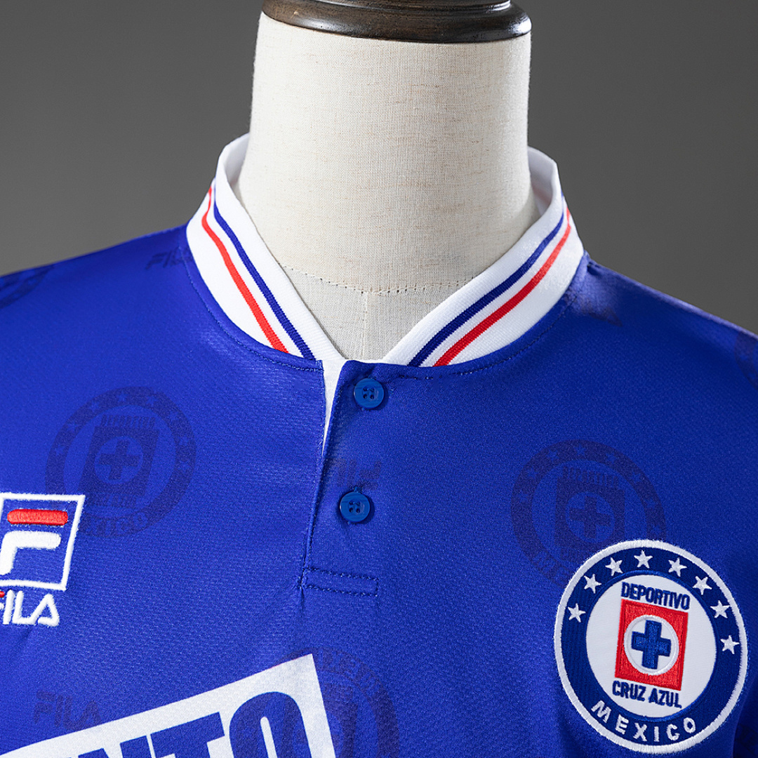 Cruz Azul 1998 Home Long-Sleeve Retro Jersey – Replica Football Soccer Shirt – S–XXL