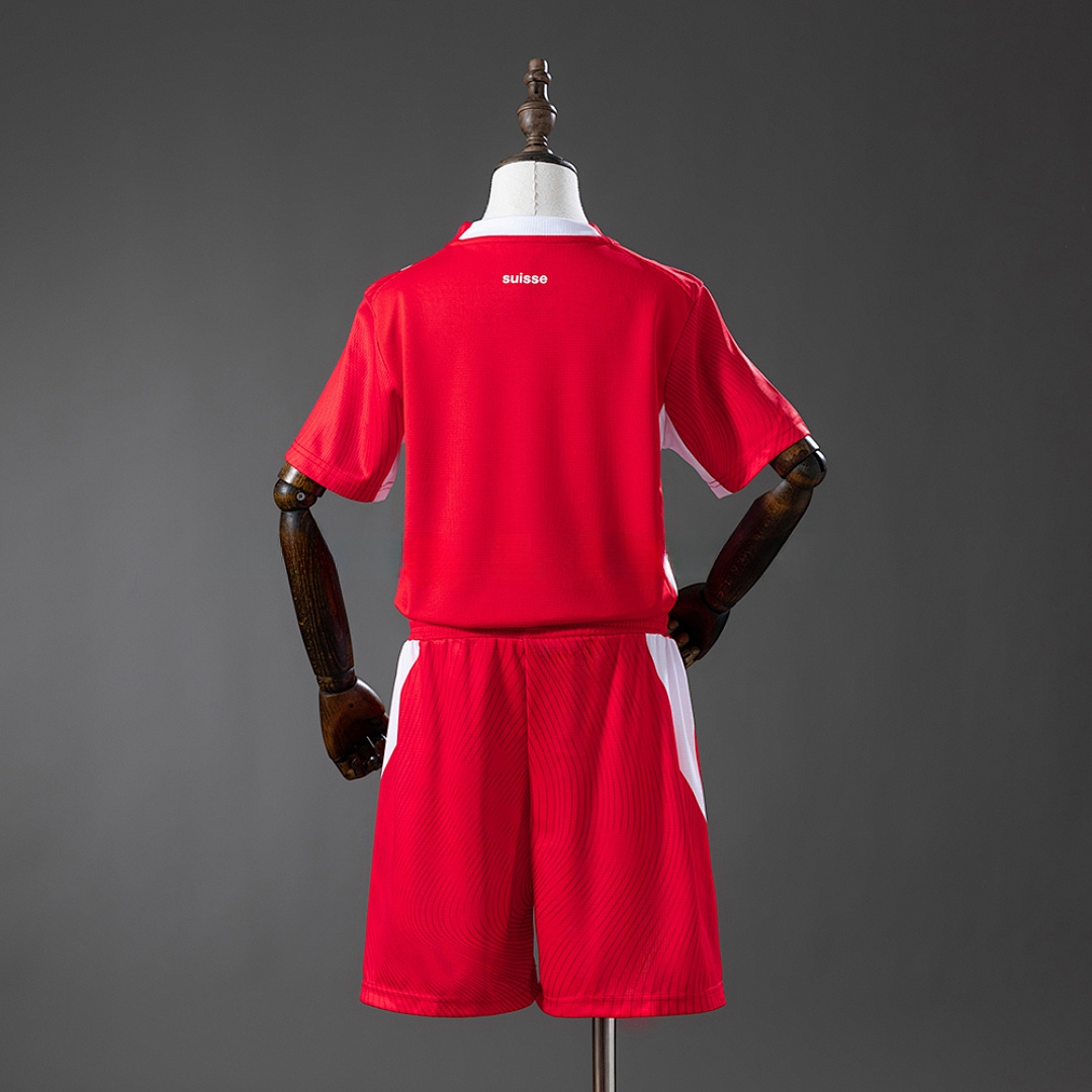 Switzerland 2026 Home Kids Kit Jersey – Replica Football Soccer Shirt – Size 16-28