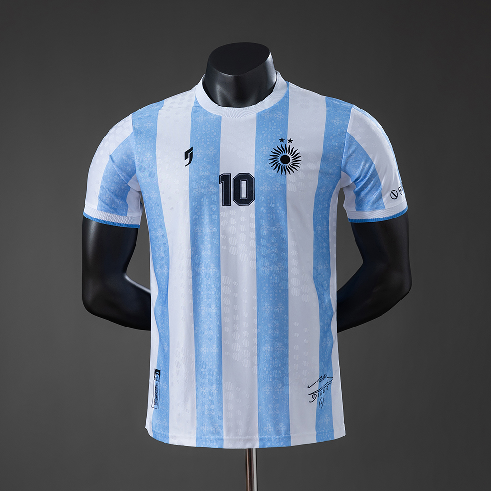 Argentina Maradona #10 Special Edition Player Version Jersey – Replica Football Soccer Shirt – S–2XL