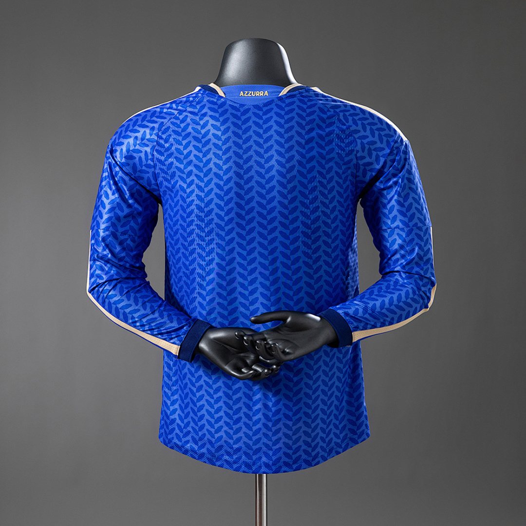 Italy 2026 Home Player Version Long-Sleeve Jersey – Replica Football Soccer Shirt – S–4XL
