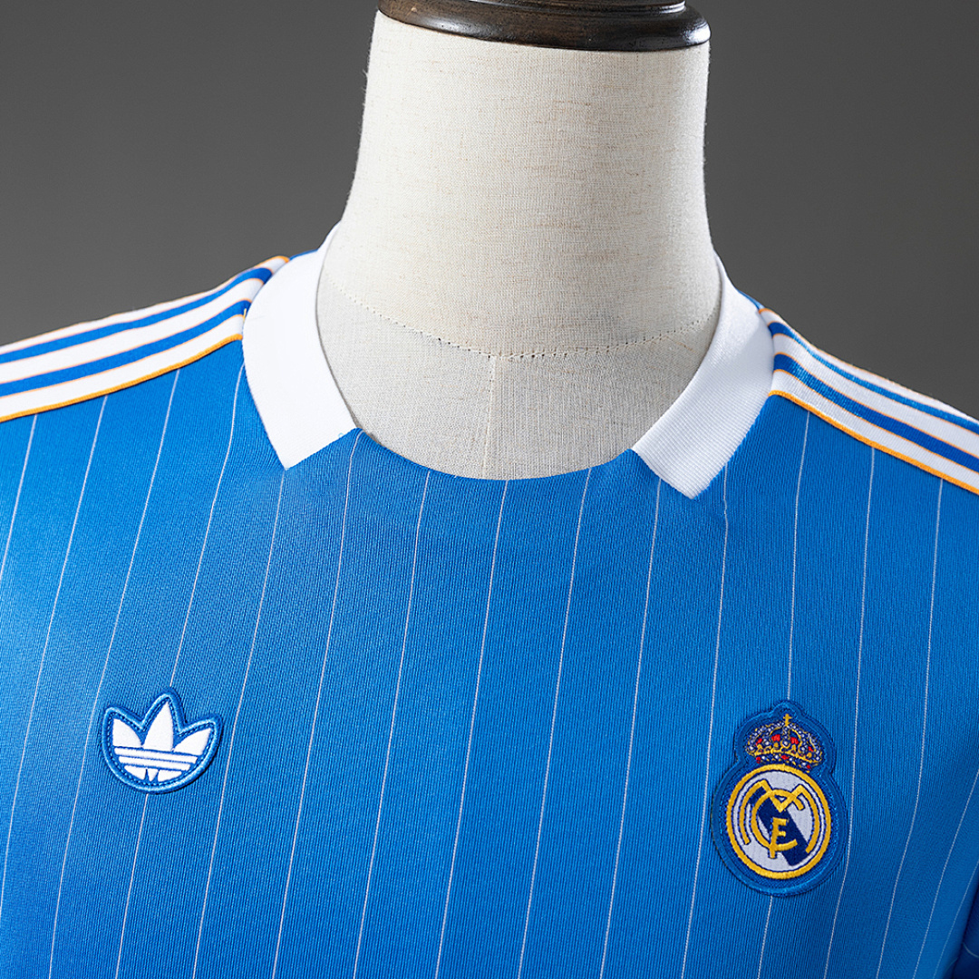 Real Madrid Terrace Icons T-Shirt Blue – Replica Football Soccer Shirt – S–XXL