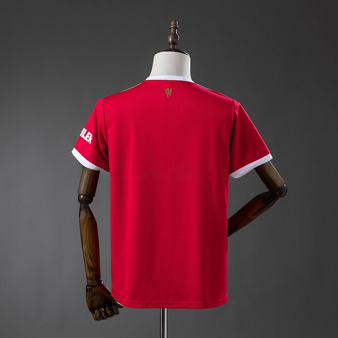 M-U 21_22 Home Retro Jersey – Replica Football Soccer Shirt – S–XXL