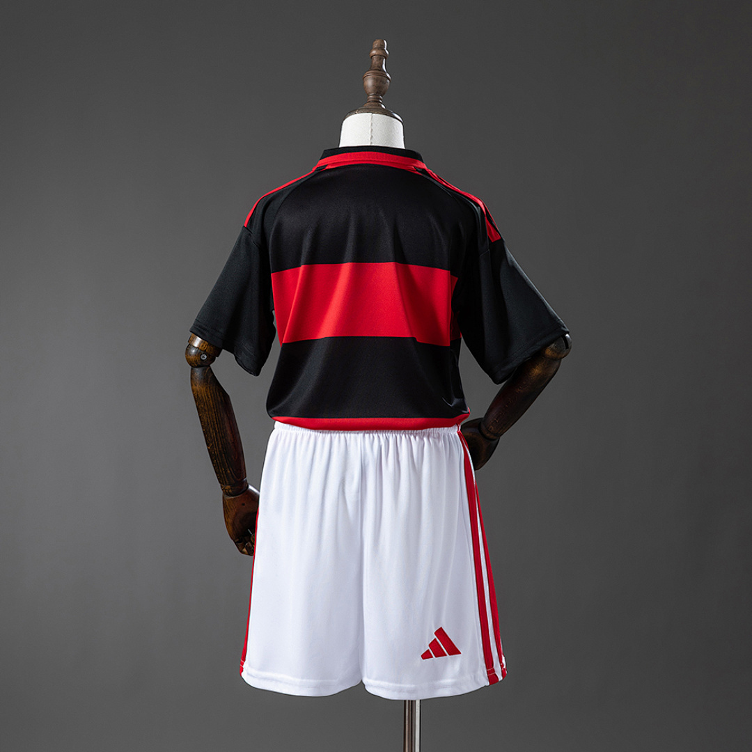 Flamengo 26/27 Home Kids Kit Jersey – Replica Football Soccer Shirt – Size 16–28