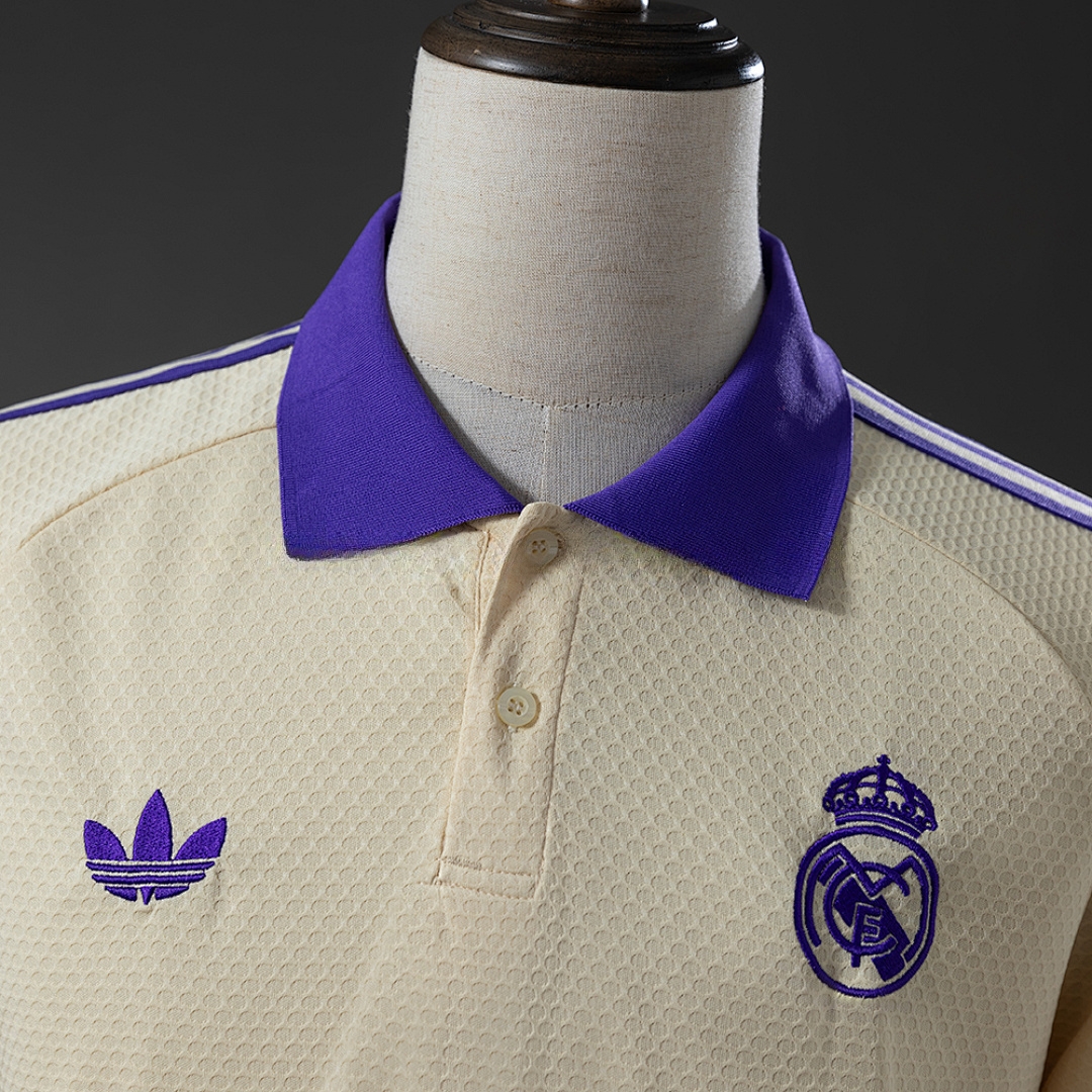 Real Madrid 25_26 POLO - Apricot S-XXL – Replica Football Soccer Shirt – S–XXL
