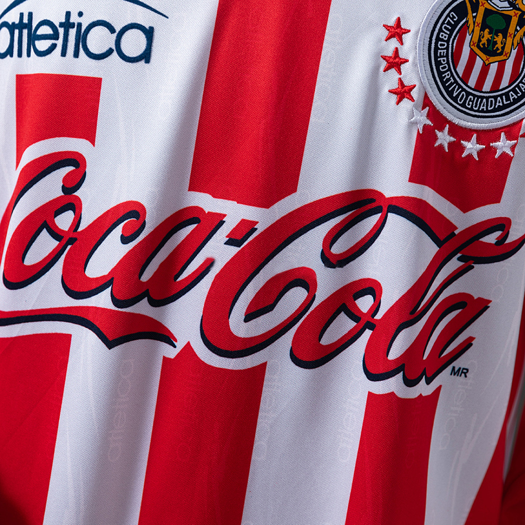 Premium magliecalciorepliche • Guadalajara 98_99 Home Long-Sleeve Retro Edition