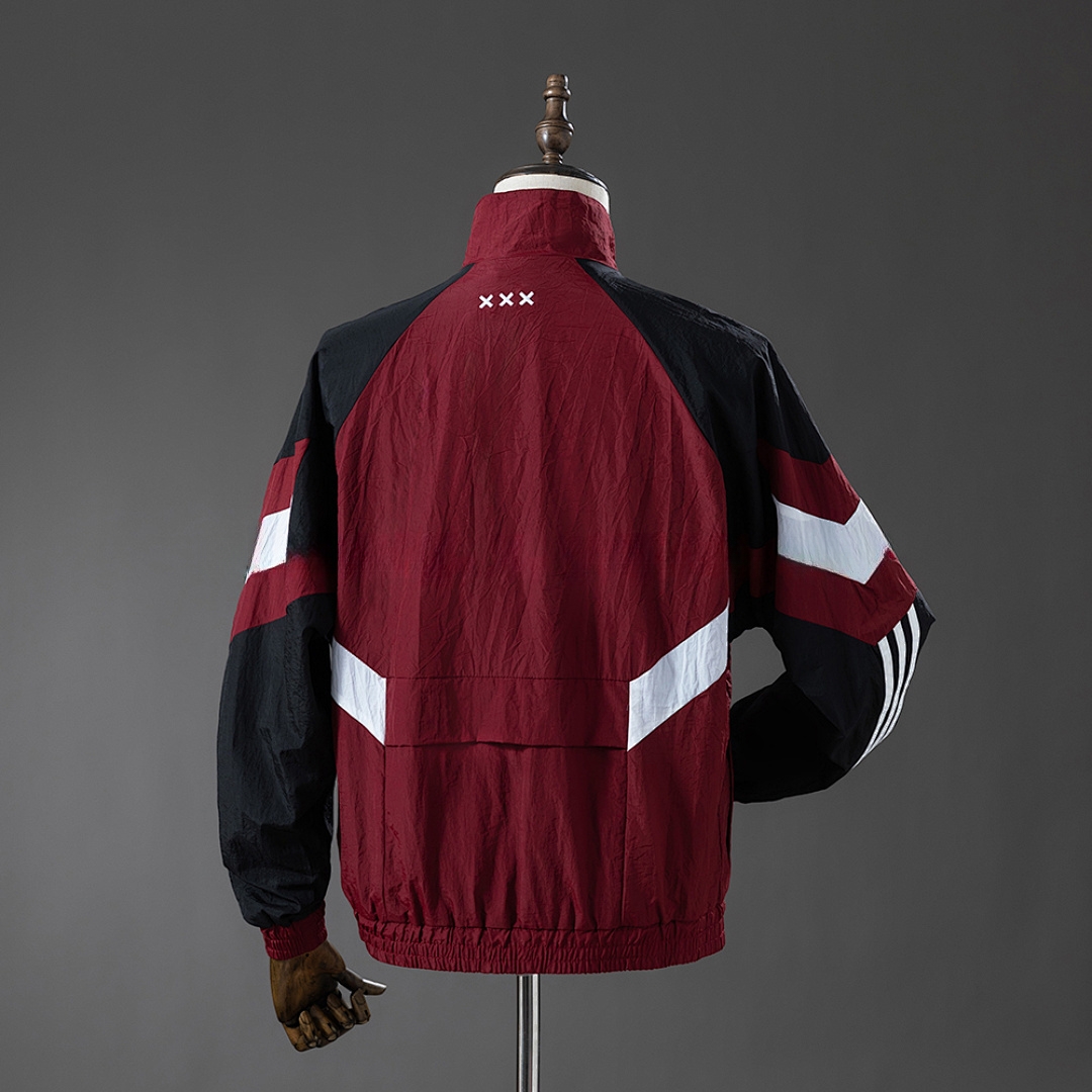 Ajax 25/26 Windbreaker – Crimson – Replica Football Soccer Jacket – S–3XL
