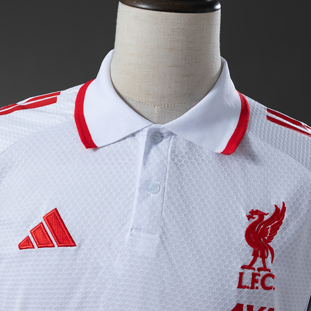 LFC 25_26 POLO - White S-XXL – Replica Football Soccer Shirt – S–XXL