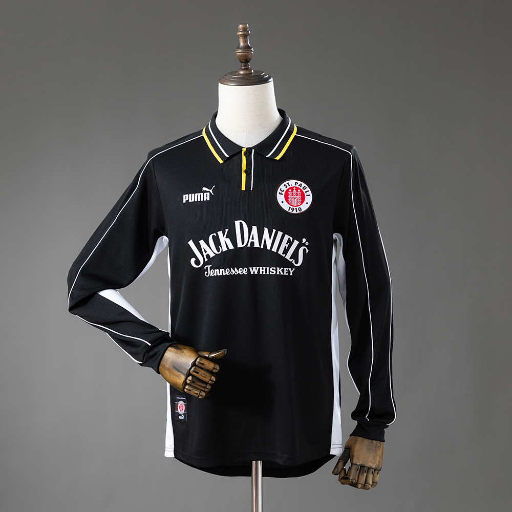 St. Pauli 99_00 Away Retro Long Sleeve Jersey – Replica Football Soccer Shirt – S–XXL