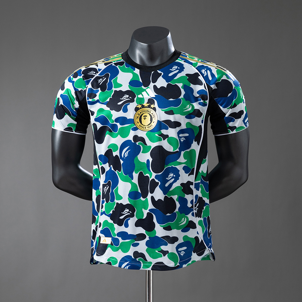 BAPE Collaboration Player Version Jersey – Replica Football Soccer Shirt – S–XXL