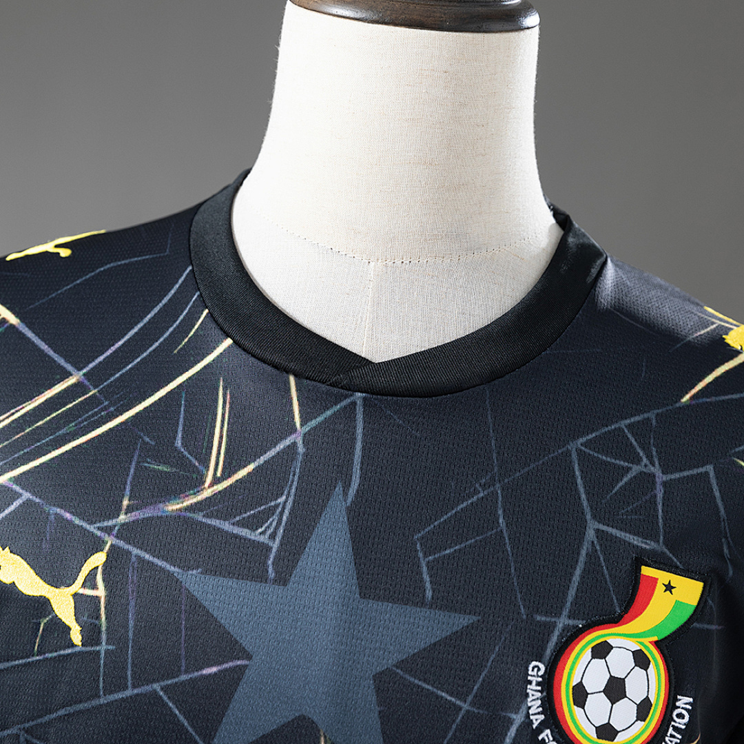 Ghana 2026 Black Jersey – Replica Football Soccer Shirt – S–XXL
