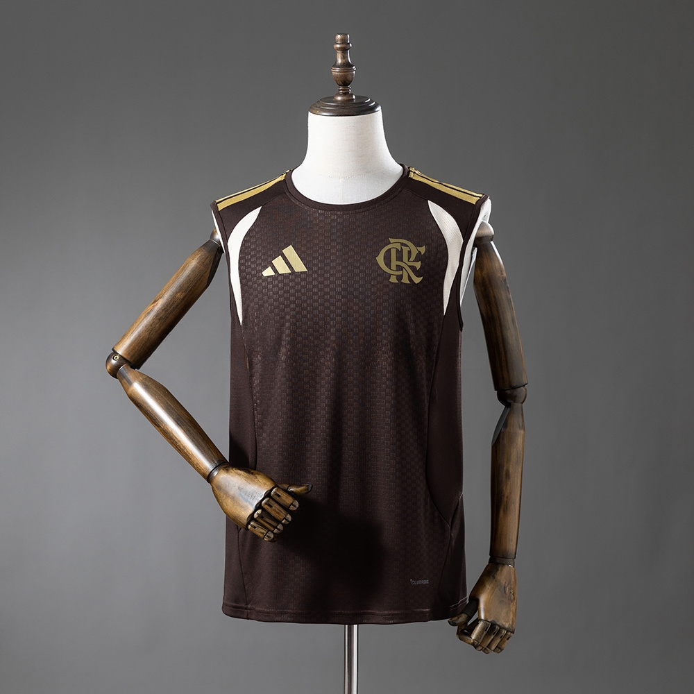 All Sponsored Training – Brown Vest Jersey – Replica Football Soccer Shirt – S–4XL