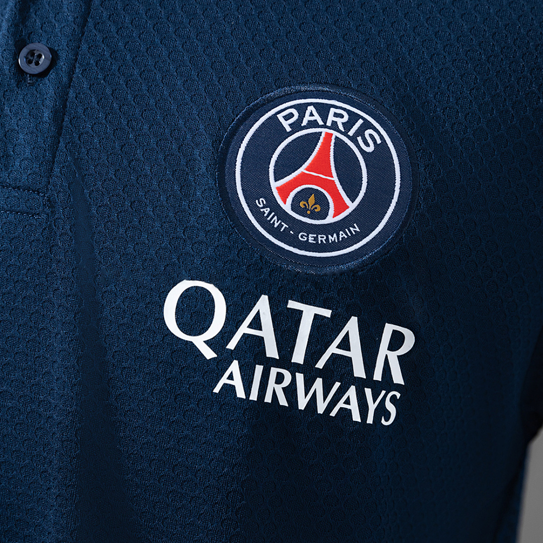 PSG 25_26 POLO - Cyan – Replica Football Soccer Shirt – S–XXL