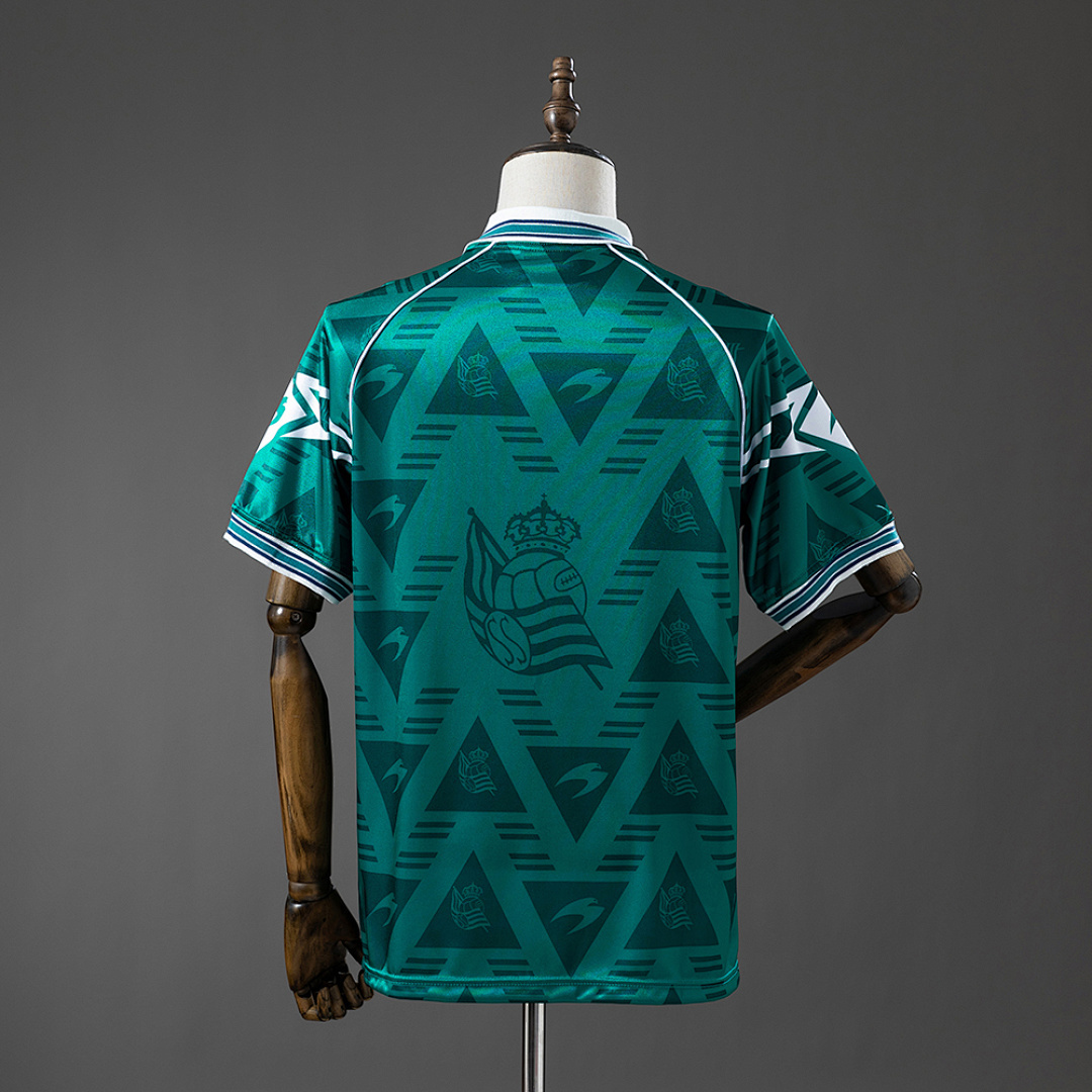 Real Sociedad 95_96 Retro Away Jersey – Replica Football Soccer Shirt – S–XXL