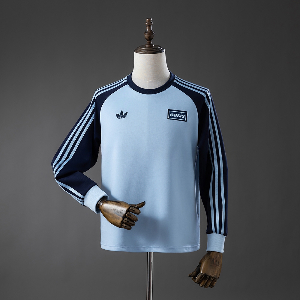 Oasis Tour Three-Striped Long-Sleeve T-Shirt – Replica Football Soccer Shirt – S–XXL