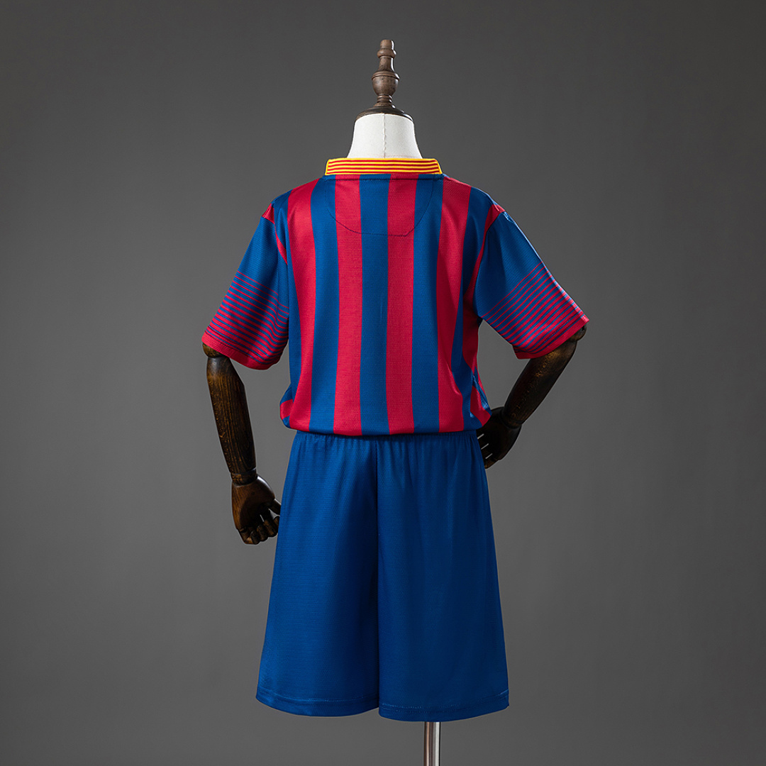 Barcelona 13_14 Home Retro Kids Kit Jersey – Replica Football Soccer Shirt – Size 16–28