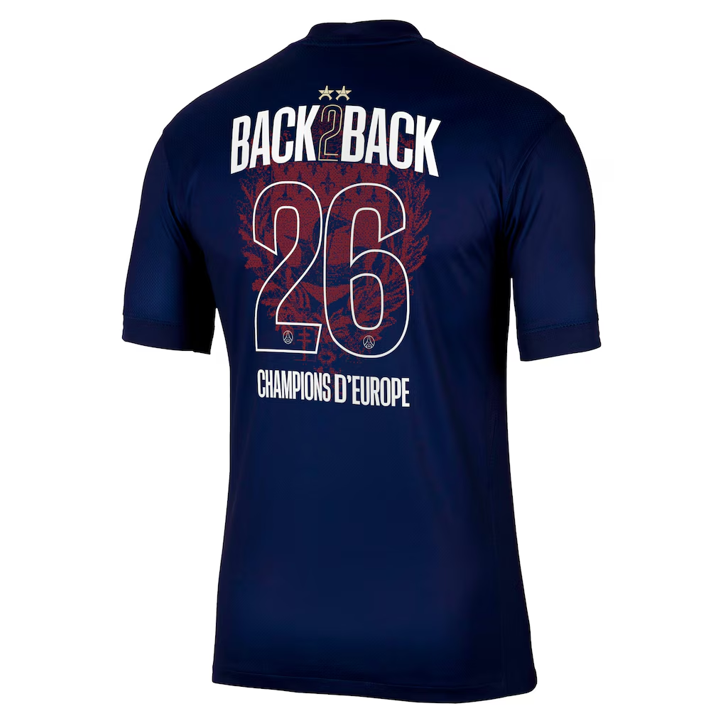 2025–26 PSG Home Fan Jersey — 2026 European Champions Edition