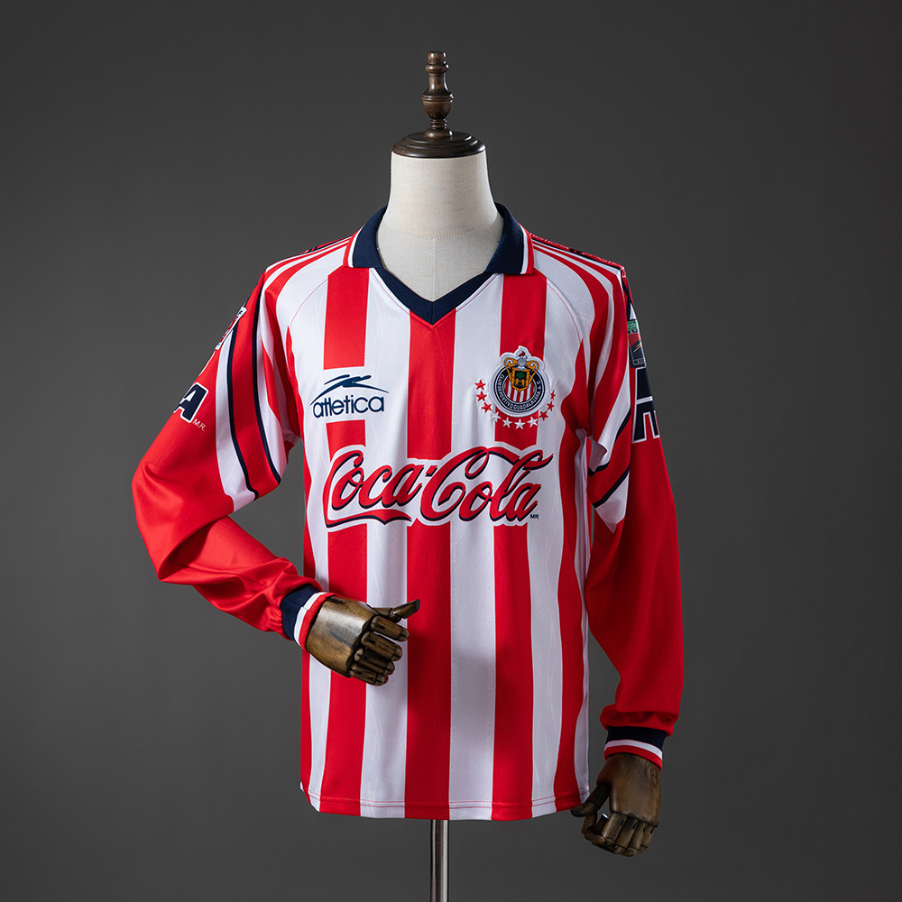 Premium magliecalciorepliche • Guadalajara 98_99 Home Long-Sleeve Retro Edition