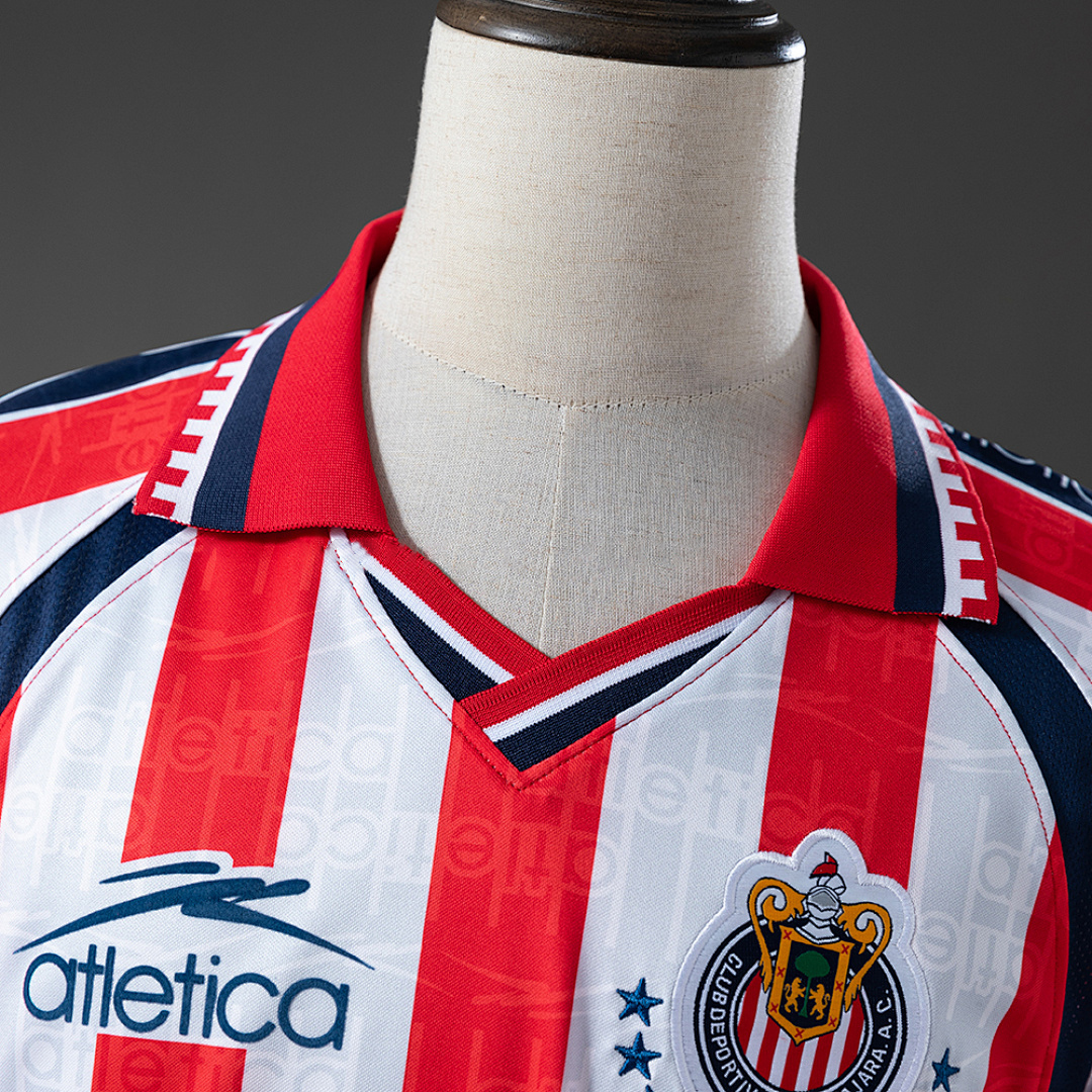 Guadalajara 99_00 Home Long-sleeved Retro Jersey – Replica Football Soccer Shirt – S–XXL