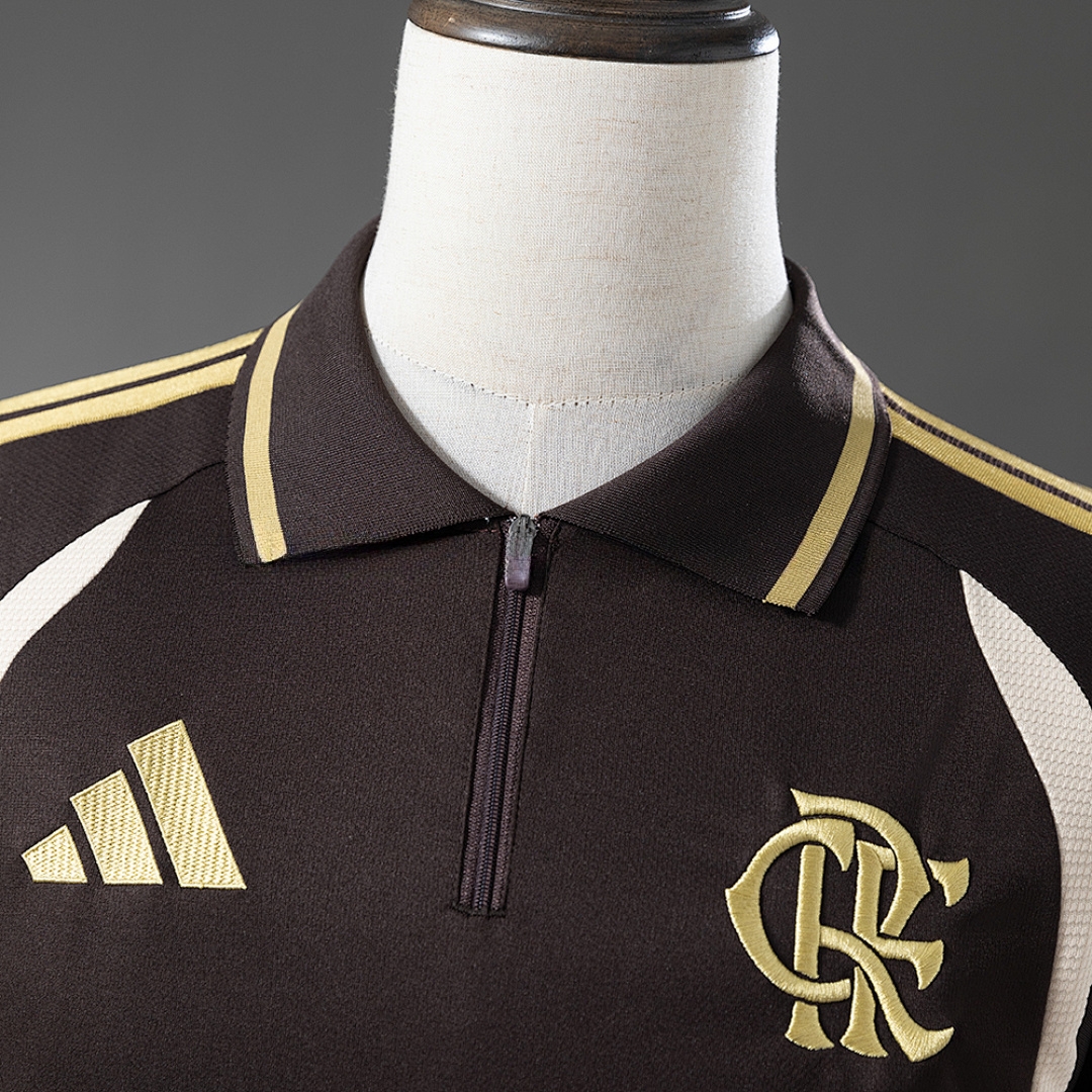 Flamengo 26/27 Training POLO – Brown Jersey – Replica Football Soccer Shirt – S–4XL