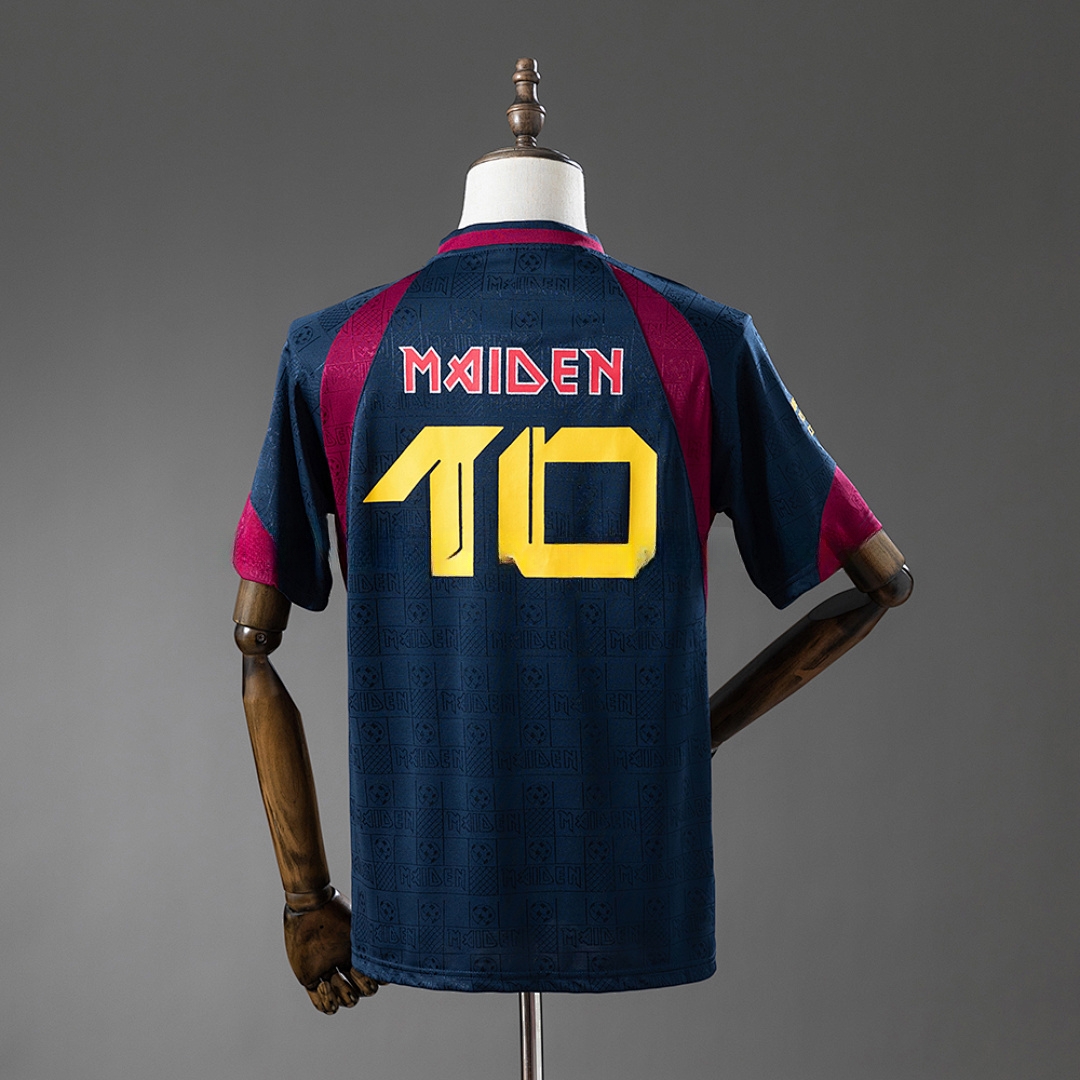 Iron Maiden x West Ham United 2010 Home Retro Jersey – Replica Football Soccer Shirt – S–XXL