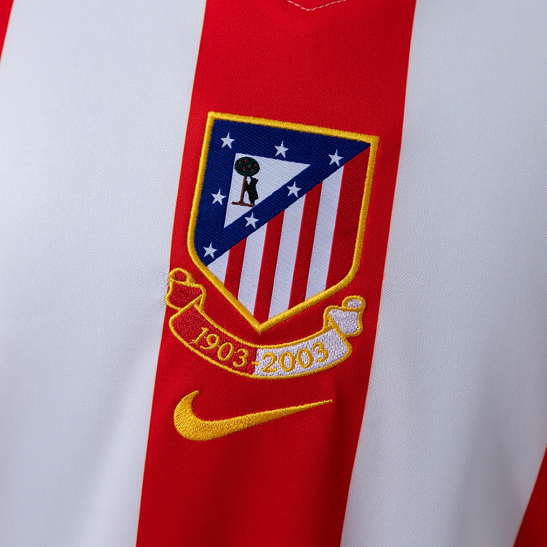 Atletico Madrid 03_04 Centenary Home Jersey – Replica Football Soccer Shirt – S–XXL