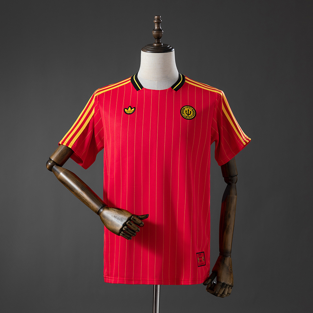 Belgium Terrace Icons T-Shirt Red – Replica Football Soccer Shirt – S–XXL