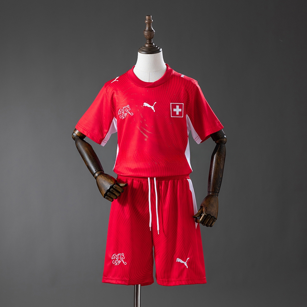 Switzerland 2026 Home Kids Kit Jersey – Replica Football Soccer Shirt – Size 16-28
