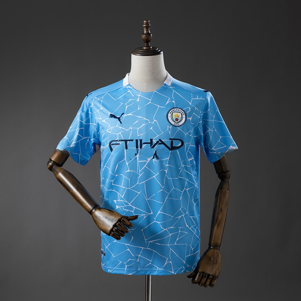 Manchester City 20_21 Home Retro Jersey – Replica Football Soccer Shirt – S–XXL