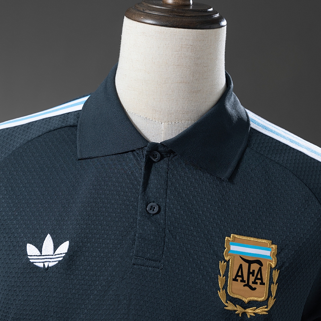 Argentina 25_26 POLO - Dark Grey S-XXL – Replica Football Soccer Shirt – S–XXL