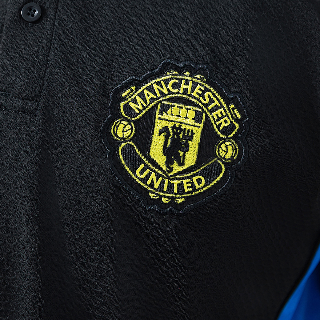 M-U 25_26 POLO - Black – Replica Football Soccer Shirt – S–XXL