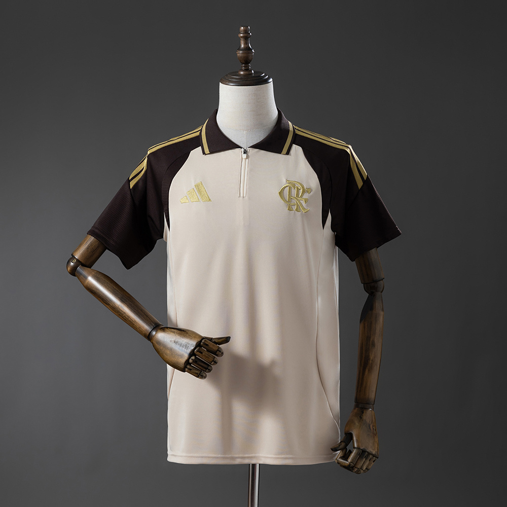 Flamengo 26/27 Training POLO – Apricot Jersey – Replica Football Soccer Shirt – S–4XL