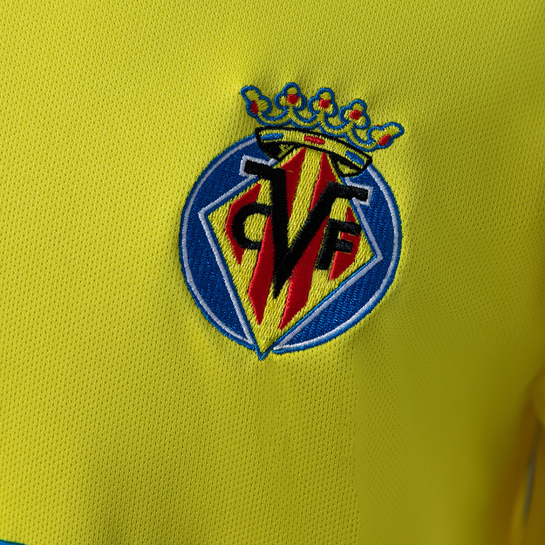 Villarreal 08_09 Home Long-Sleeve Retro Jersey – Replica Football Soccer Shirt – S–XXL