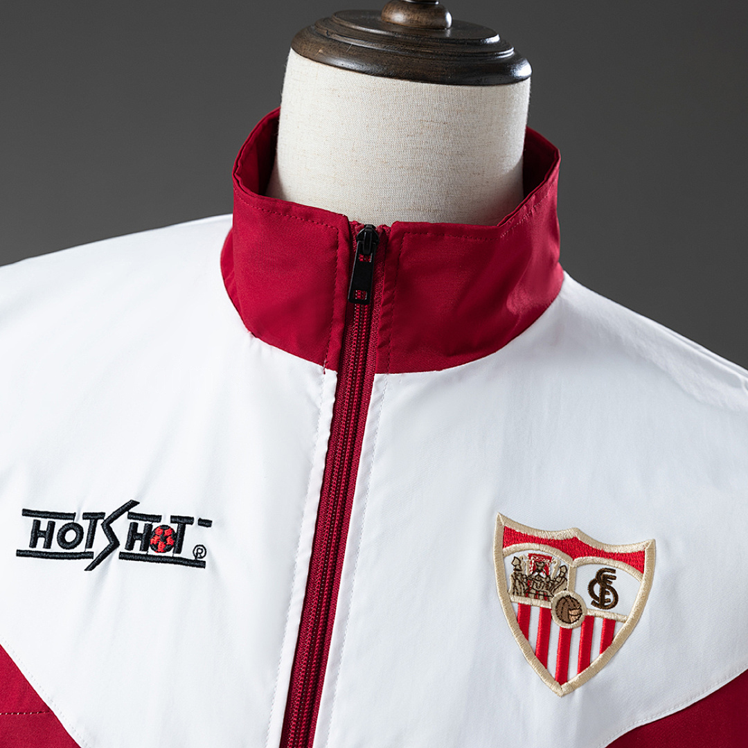 Sevilla 93_94 Retro Windbreaker – Replica Football Soccer Shirt – S–XXL