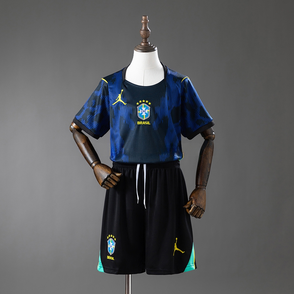 Brazil 2026 Away Kids Kit Jersey – Replica Football Soccer Shirt – Size 16–28