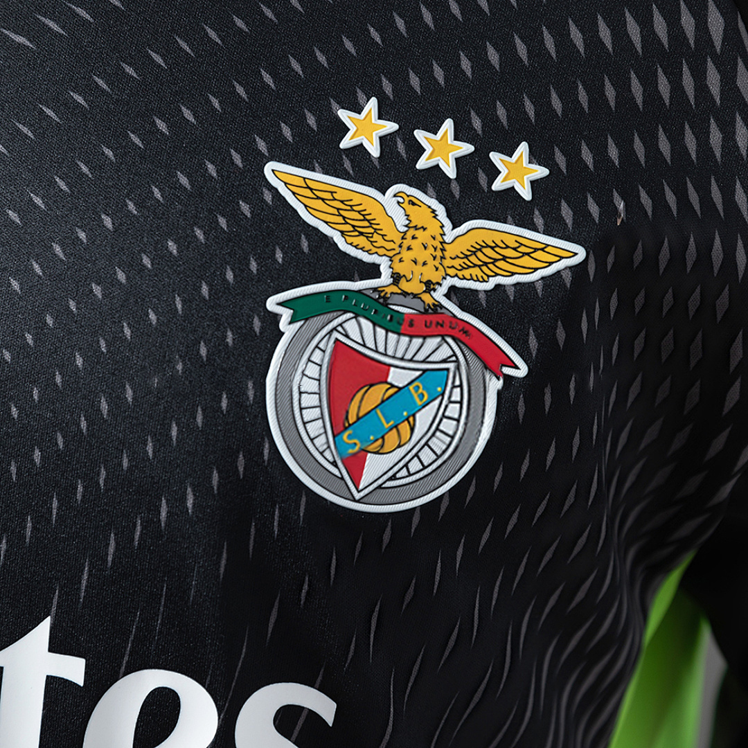 Benfica 26_27 Goalkeeper - Black - Grey Jersey – Replica Football Soccer Shirt – S–XXL