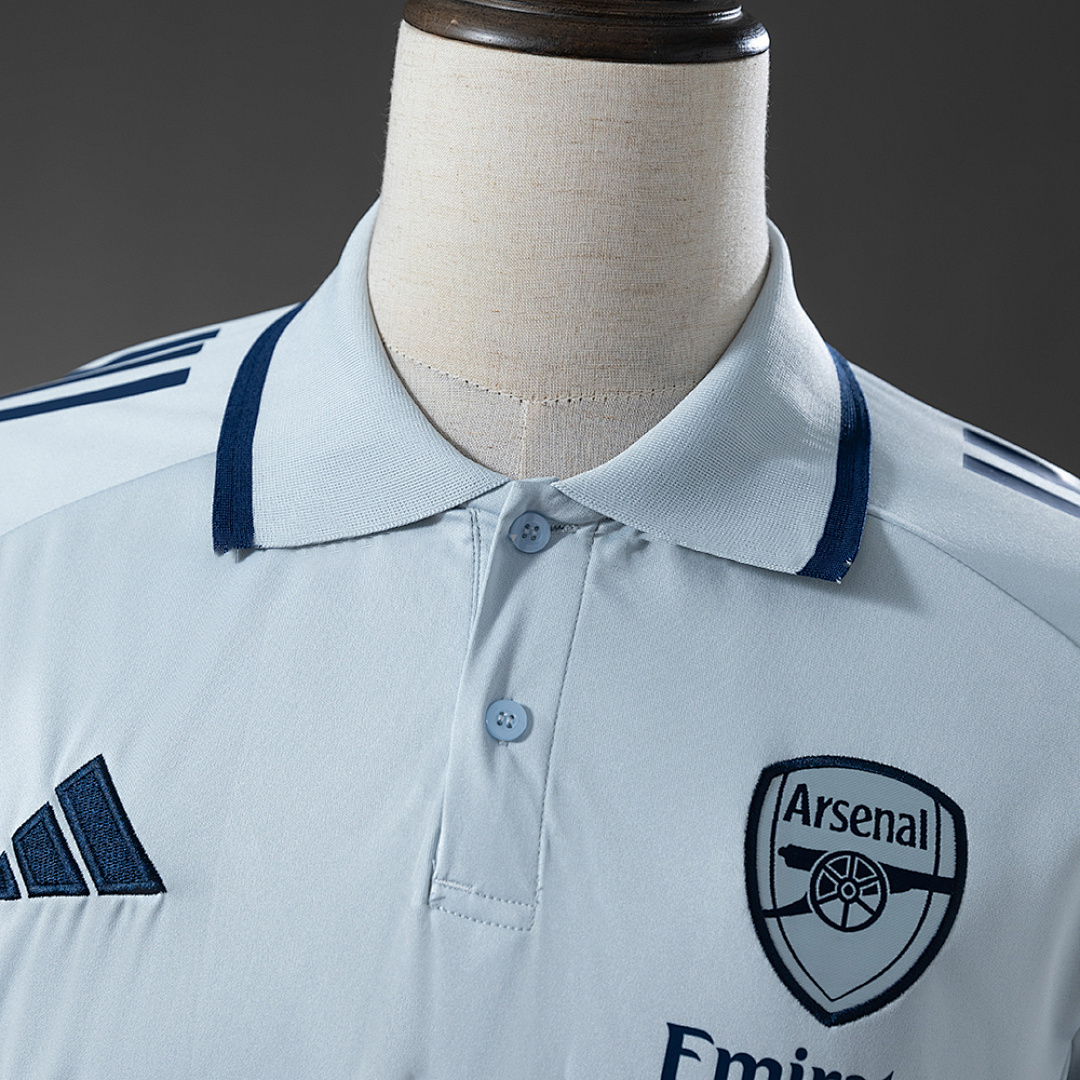 Arsenal 25_26 POLO - Grey – Replica Football Soccer Shirt – S–XXL