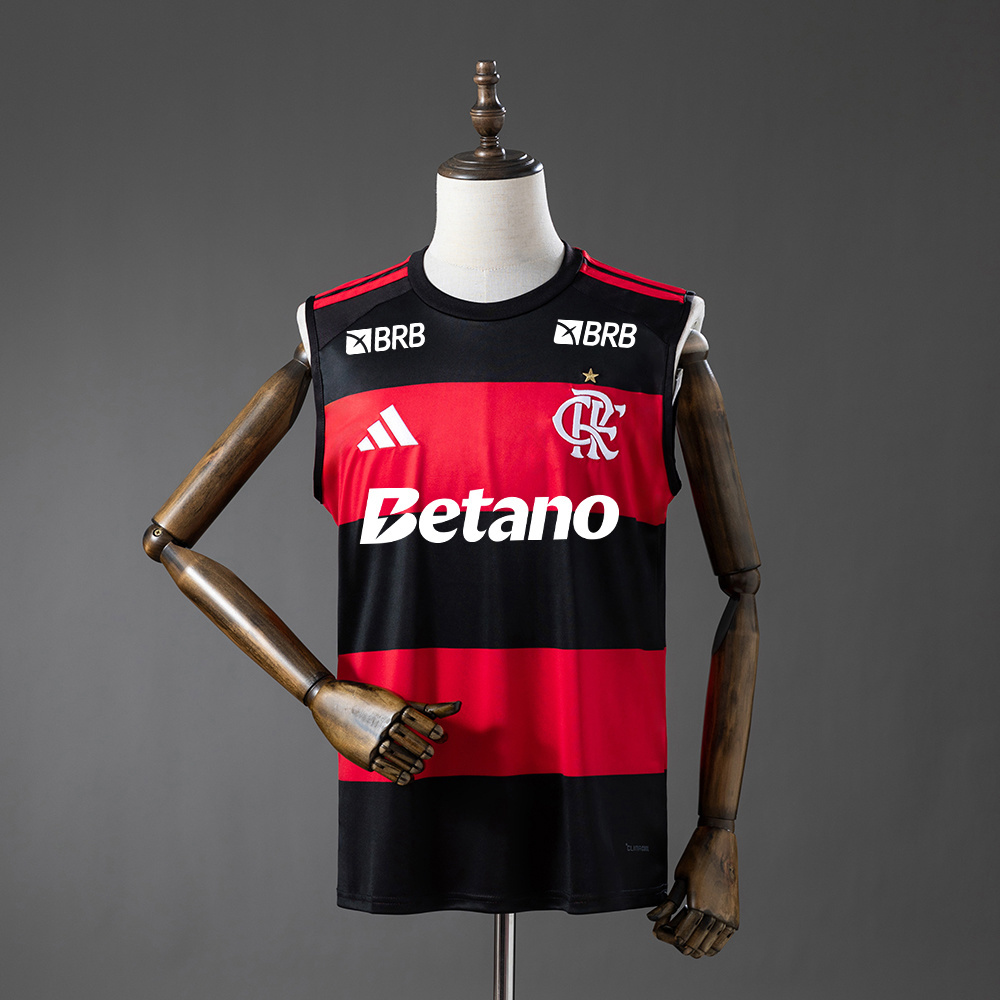 Flamengo 26/27 Home All Sponsors Vest Jersey – Replica Football Soccer Shirt – S–4XL