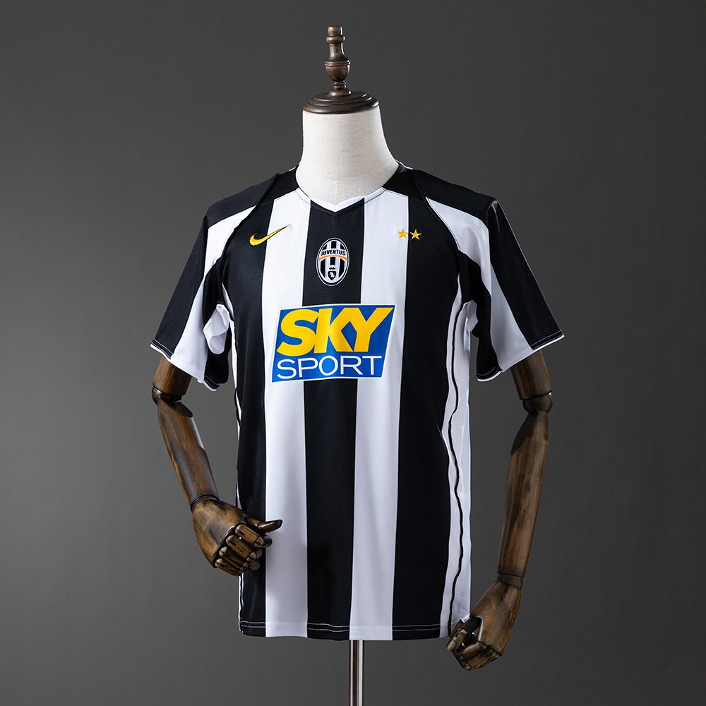 Juventus 2004/05 Home Retro Jersey – Vintage Replica Football Soccer Shirt – S–XXL