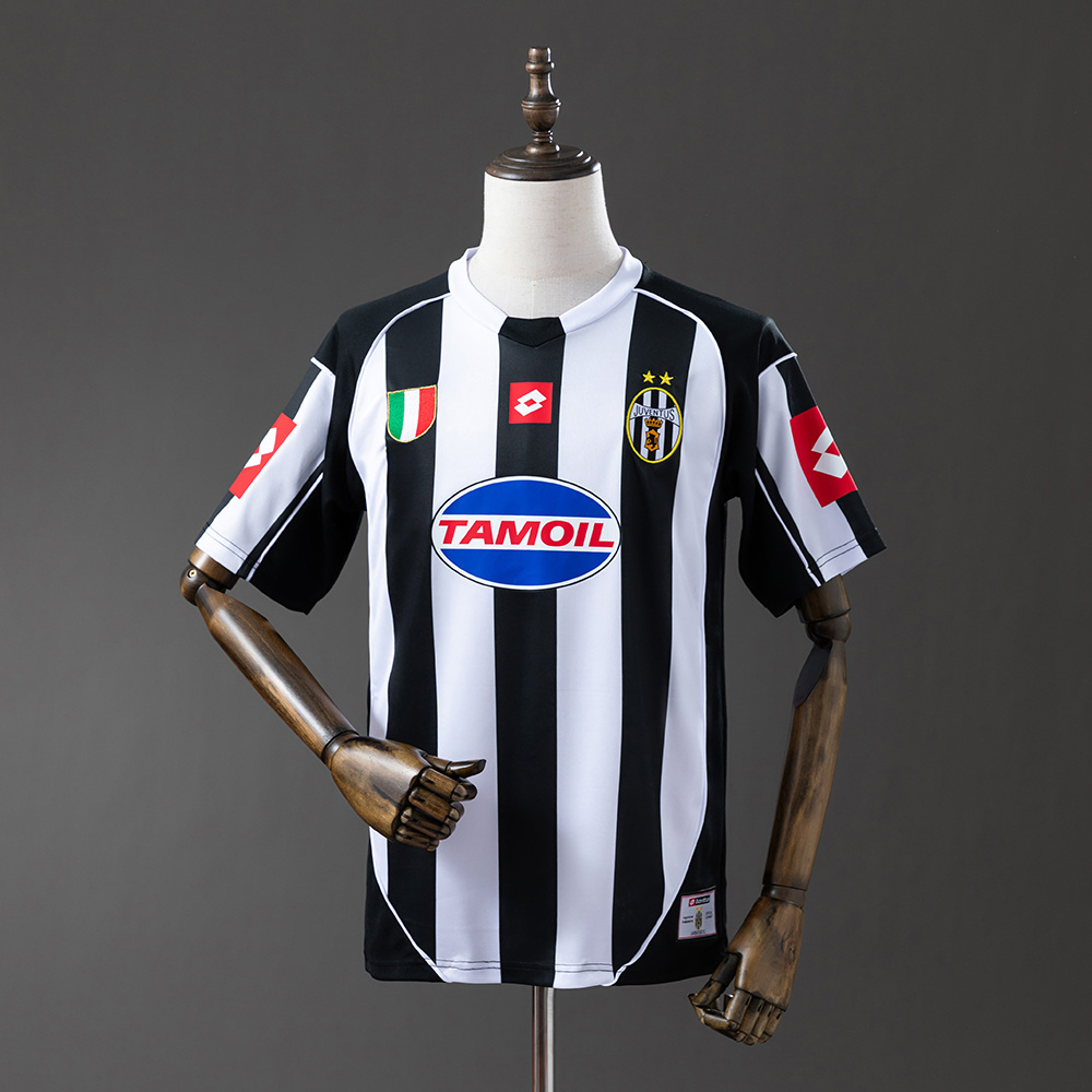 Juventus 2002/03 Home Retro Jersey – Vintage Replica Football Soccer Shirt – S–XXL