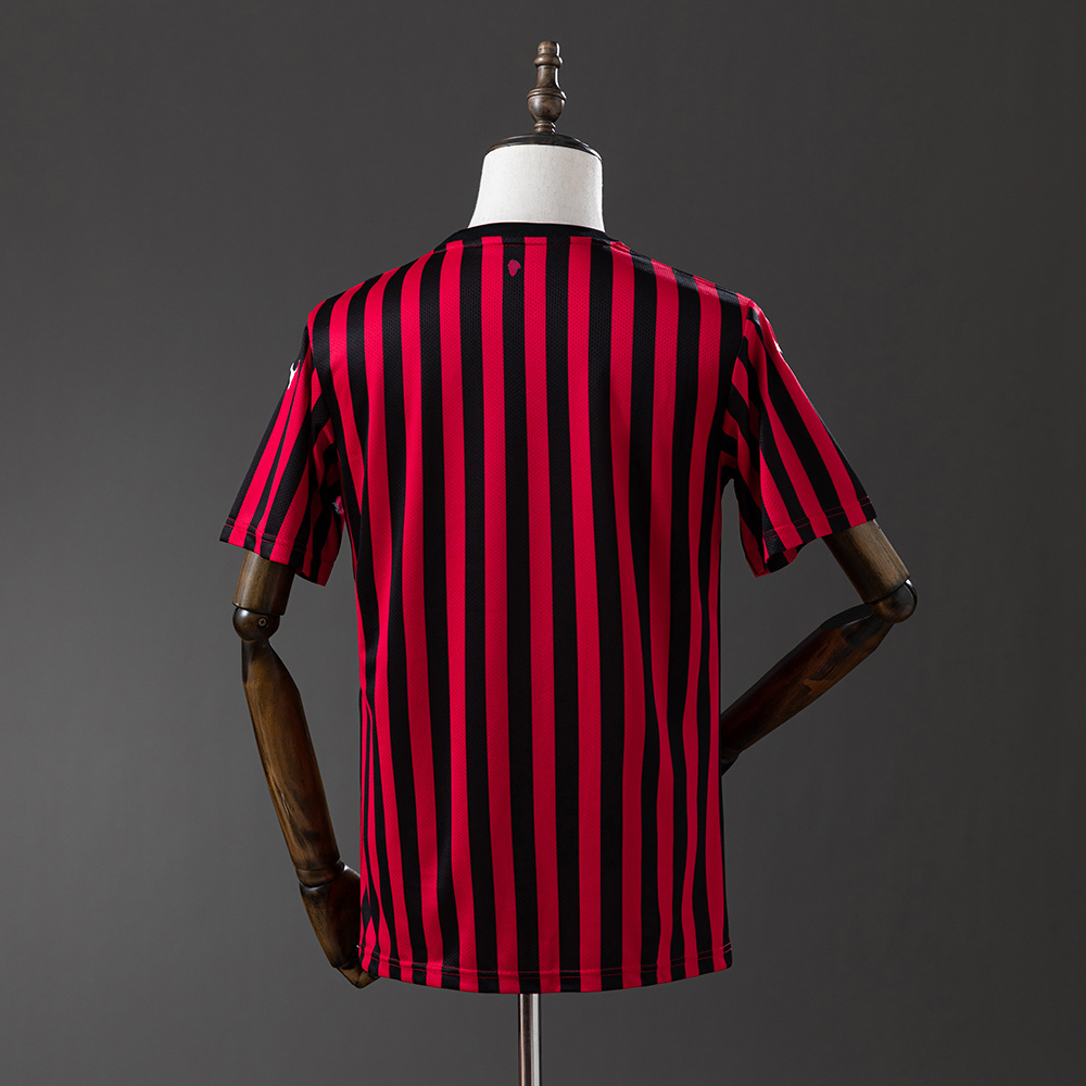 AC Milan 2019/20 Home Retro Jersey – Vintage Replica Football Soccer Shirt – S–XXL
