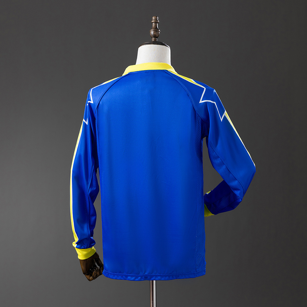 Juventus 1997/99 Away Long Sleeve Retro Jersey – Vintage Replica Football Soccer Shirt – S–XXL